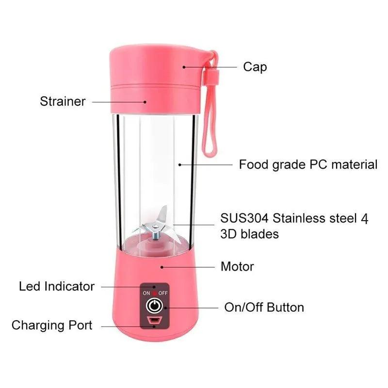 Mini Liquidificador Portátil para Frutas, Espremedor Elétrico. - Sonho Popular Loja Virtual