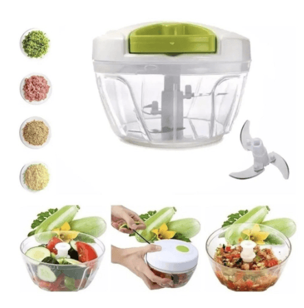 Mini Processador - Triturador de Alimentos Manual 3 Lâminas - Sonho Popular