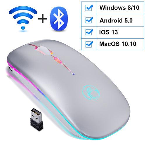 Mouse Led sem Fio Recarregável IMice - Sonho Popular