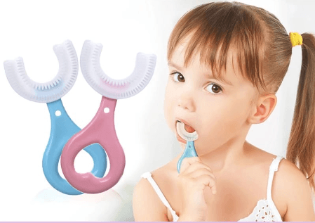 Escova Dental Macia Infantil 360° Em Forma De U - Sonho Popular